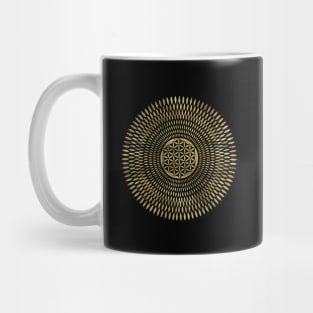 Golden Flower of Life Mug